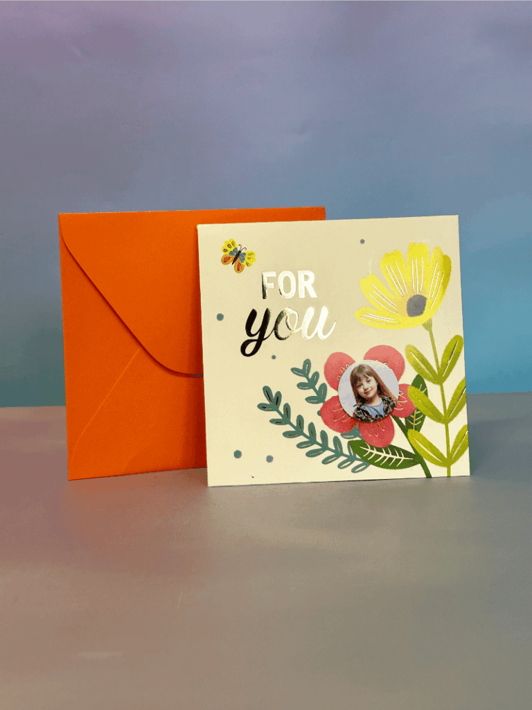 Felicitare cu flori 3D